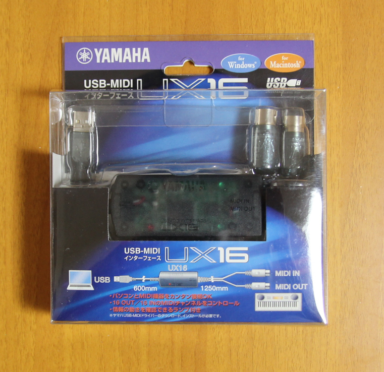 ヤマハ YAMAHA USB-MIDIインターフェース UX-16