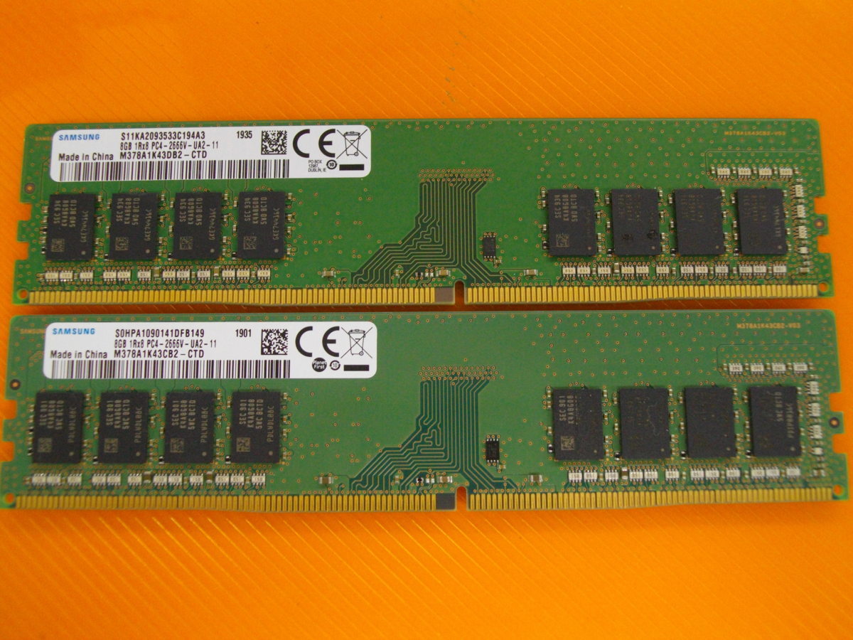 計40GB SAMSUNG DDR4 8GB PC4-2666V メモリ 5枚 | ヤマダウェブコム