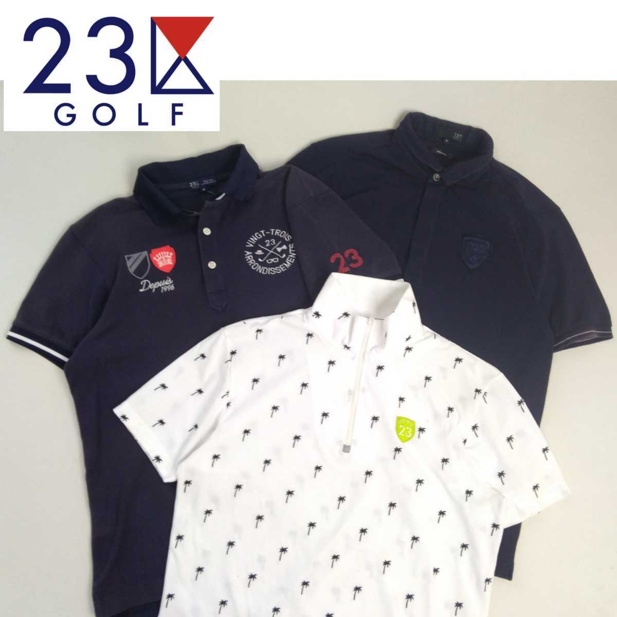 最高級ウェア 豪華刺繍3点 23区 GOLF SPORT 吸水速乾 ストレッチ