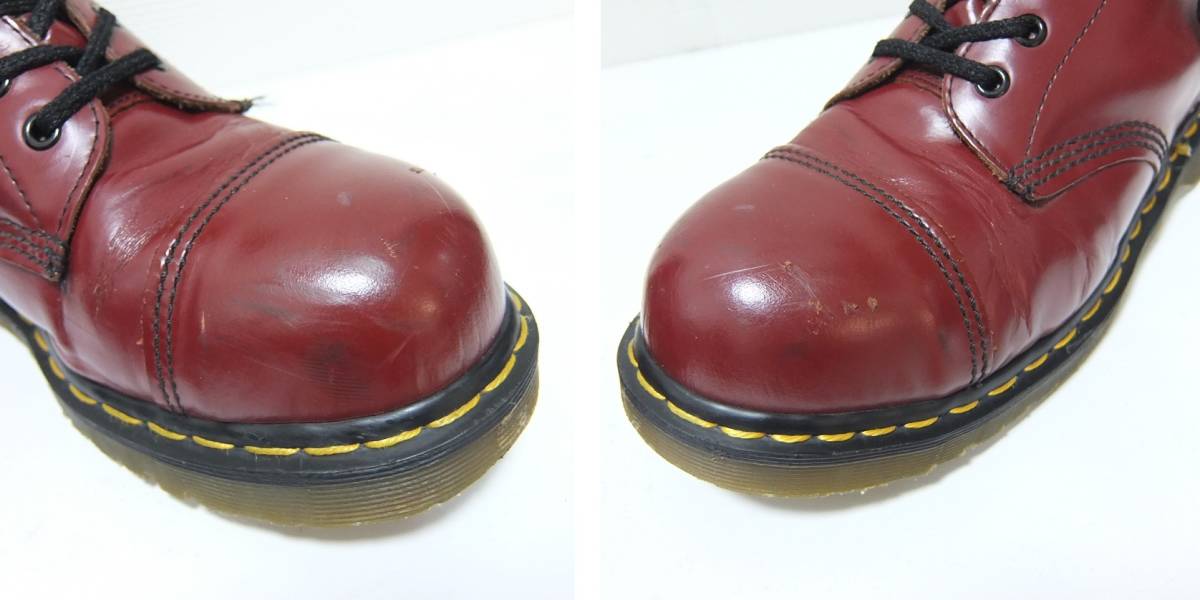 英国製 ドクターマーチン スチールトゥ 10ホールブーツ チェリーレッド UK3 英国製 Dr.Martens ドクターマーチン スチールトゥ 10ホールブーツ
