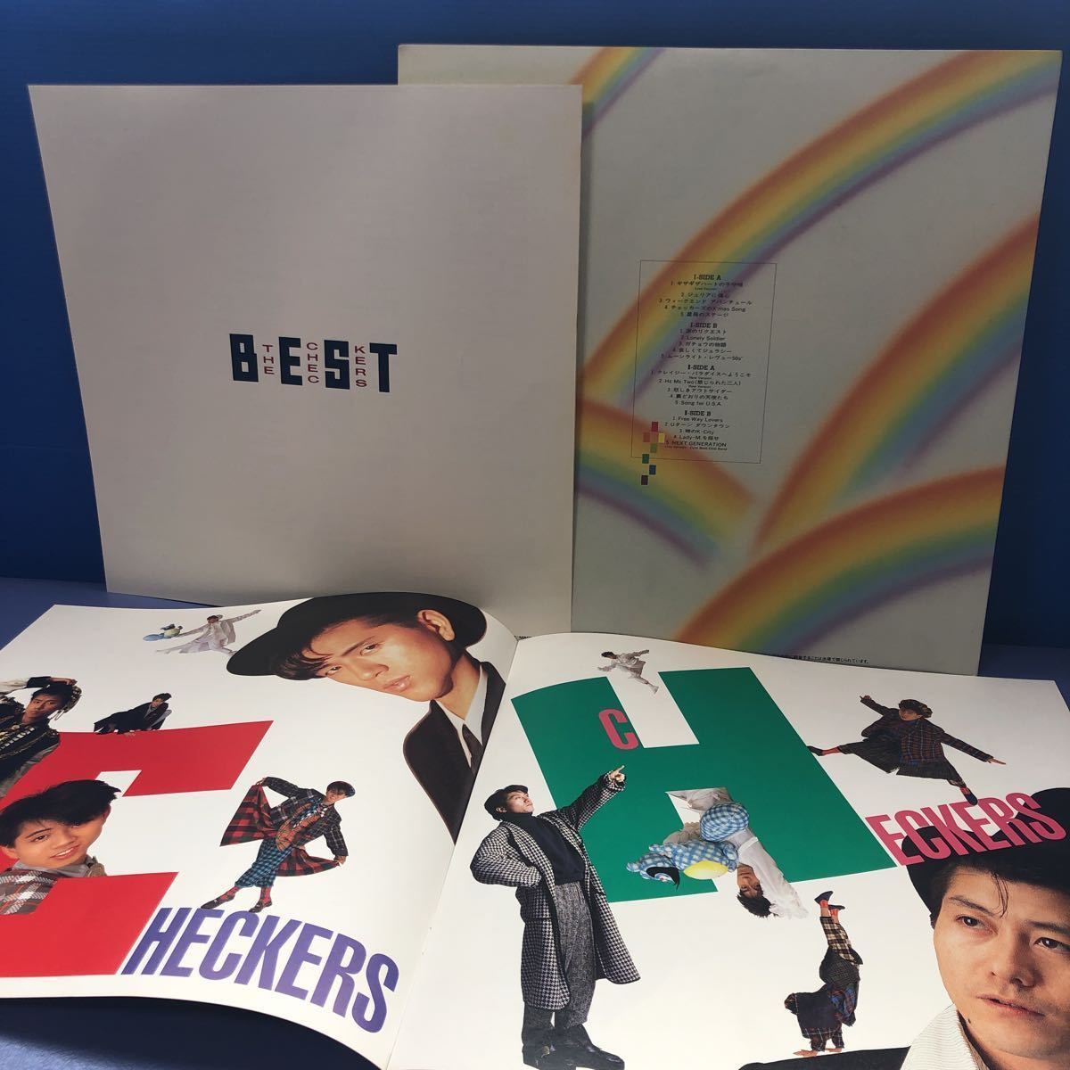 二枚組 チェッカーズ The Checkers Best チェッカーズ専用色紙直筆