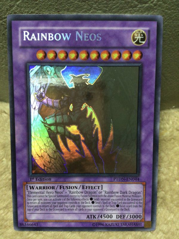 遊戯王 ホログラフィック ホロ レインボーネオス 英語版 ゴースト 1st