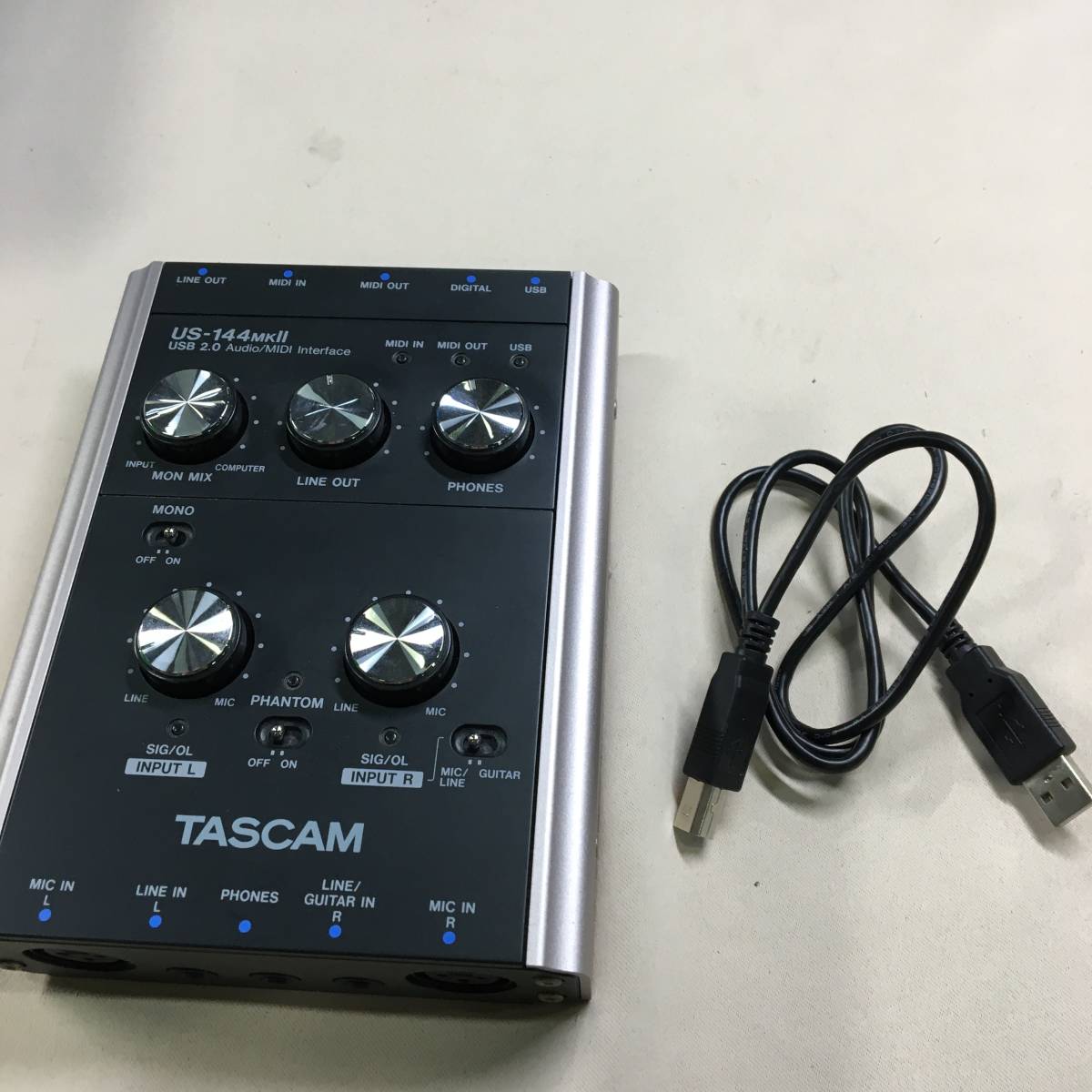 新作，SALE 現状品 TASCAMタスカム USBオーディオインターフェース US-144 MK2(オーディオインターフェース)｜売買されたオークション情報、yahooの商品情報をアーカイブ公開 - オークファン オーディオインターフェース