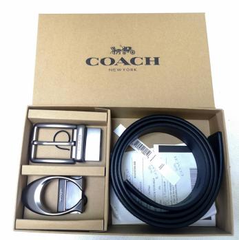 新品未使用 正規品COACH コーチ リバーシブル ベルトメンズベルト ブラック コーチ リバーシブル COACH ベルト(メンズ) Coach(コーチ) NO12