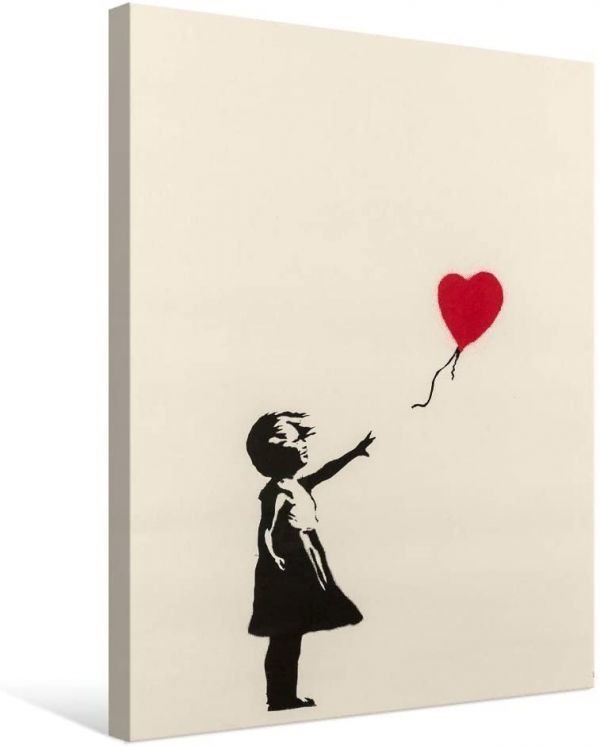 有名作品 Banksy バンクシー 風船と少女 ポスター アートパネル キャンバス 絵画 インテリア 壁飾り 壁掛け 7canvas 絵画 売買されたオークション情報 Yahooの商品情報をアーカイブ公開 オークファン Aucfan Com