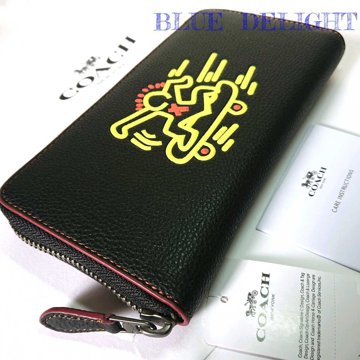 SALE，豊富な 1円スタート - コーチ COACH キースヘリング コラボ スケートボード スケボー 長財布 ブラック(男性用財布)｜売買されたオークション情報、yahooの商品情報をアーカイブ公開 - オークファン 服飾小物