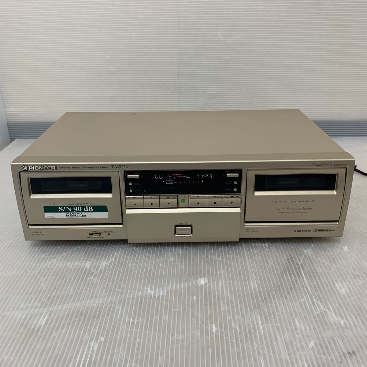 PIONEER T-WD5R ダブルカセットデッキ本体動作品を昨年購入し未使用