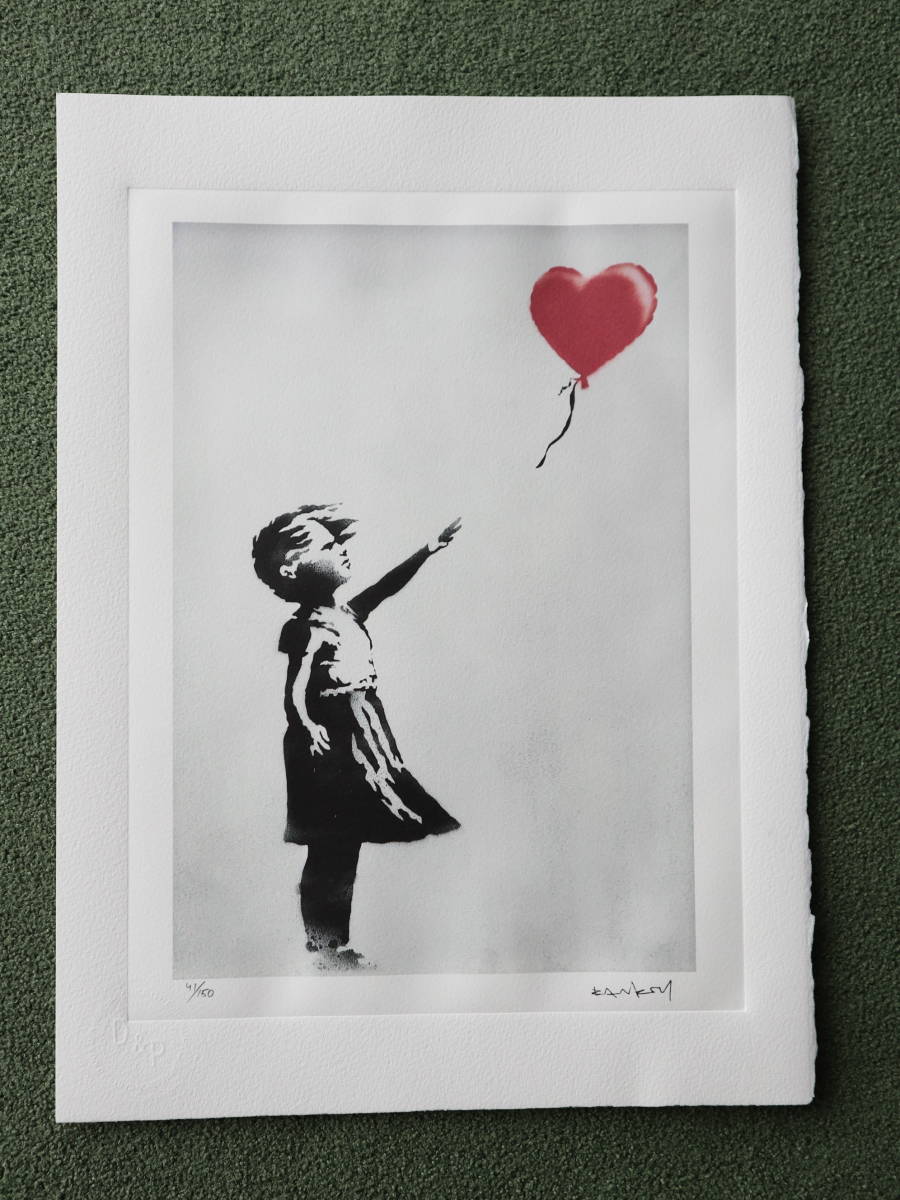 バンクシー with Girl Balloon Banksy BANKSY - の意味と解説 少女と