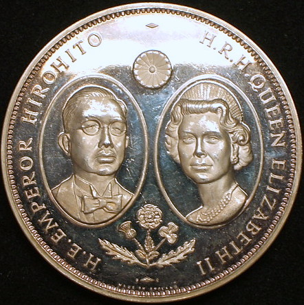 イギリス特大銀メダル】(天皇皇后陛下訪英記念 1971年 156g/92.5%銀