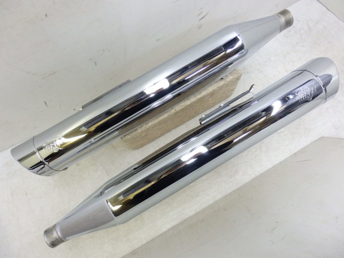 FLHX FLTR FLHR ツーリング 95-16 vance&hines バンス モンスターオーバル スリップオン マフラー 即決落札で送料無料【U036】