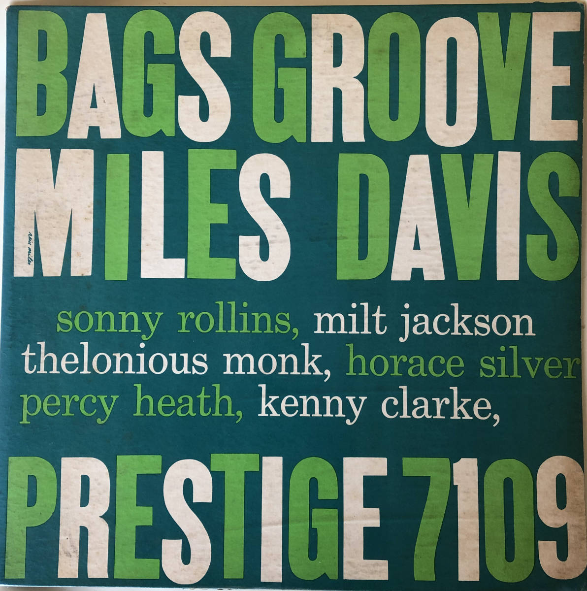 Bags' Groove / Miles Davis / Prestige PRLP 7109 / 50th ST.オリジナル美盤(ジャズ一般