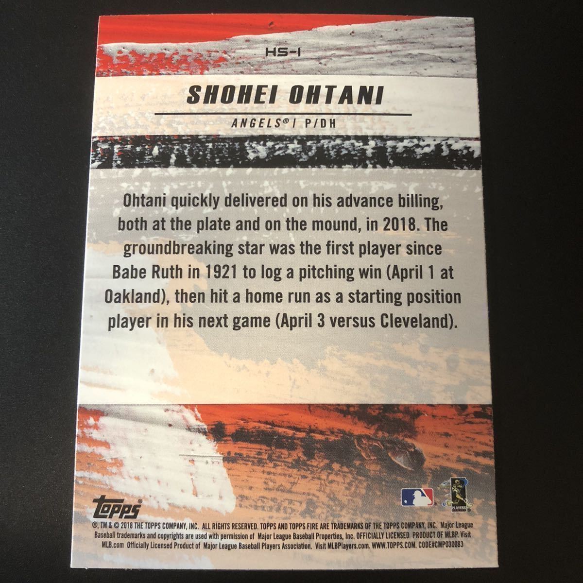 2018 TOPPS UPDATE 大谷翔平　イチロー　レインボーフォイルカード 大谷翔平 ルーキーカード 2018 Topps Fire Baseball レインボー