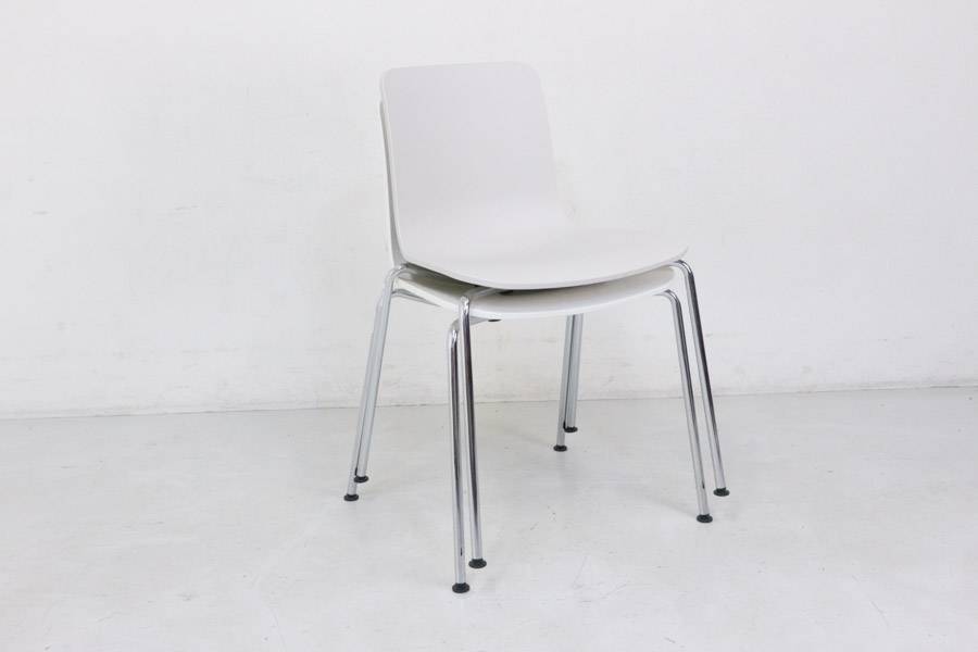 2脚セットVitra ヴィトラ HALTube スタッキングチェア ホワイト