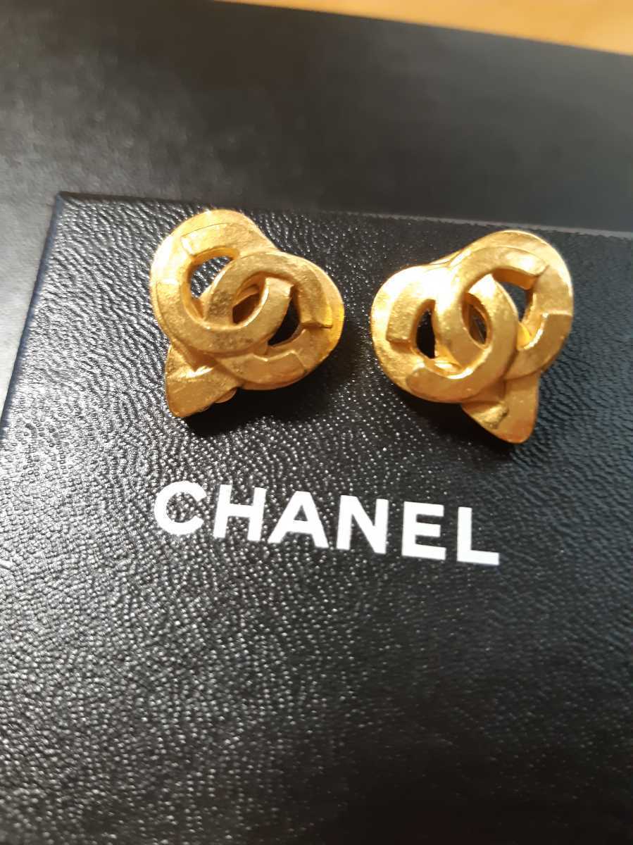 シャネル　イヤリング　ヴィンテージ　ココマーク　ハート　97P_1