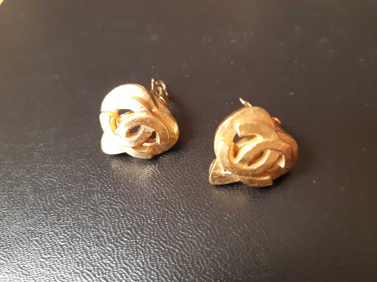 シャネル　イヤリング　ヴィンテージ　ココマーク　ハート　97P_3