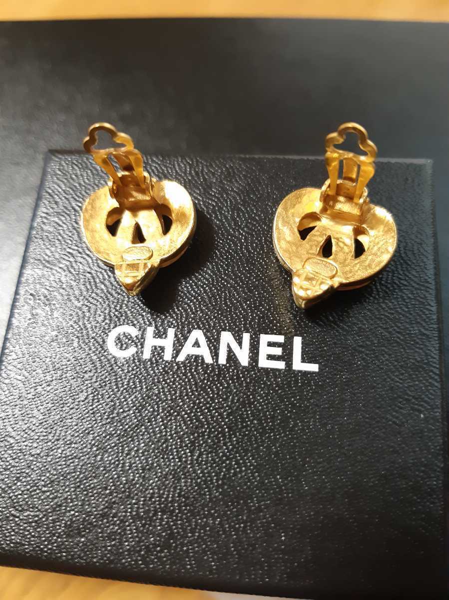 シャネル　イヤリング　ヴィンテージ　ココマーク　ハート　97P_5