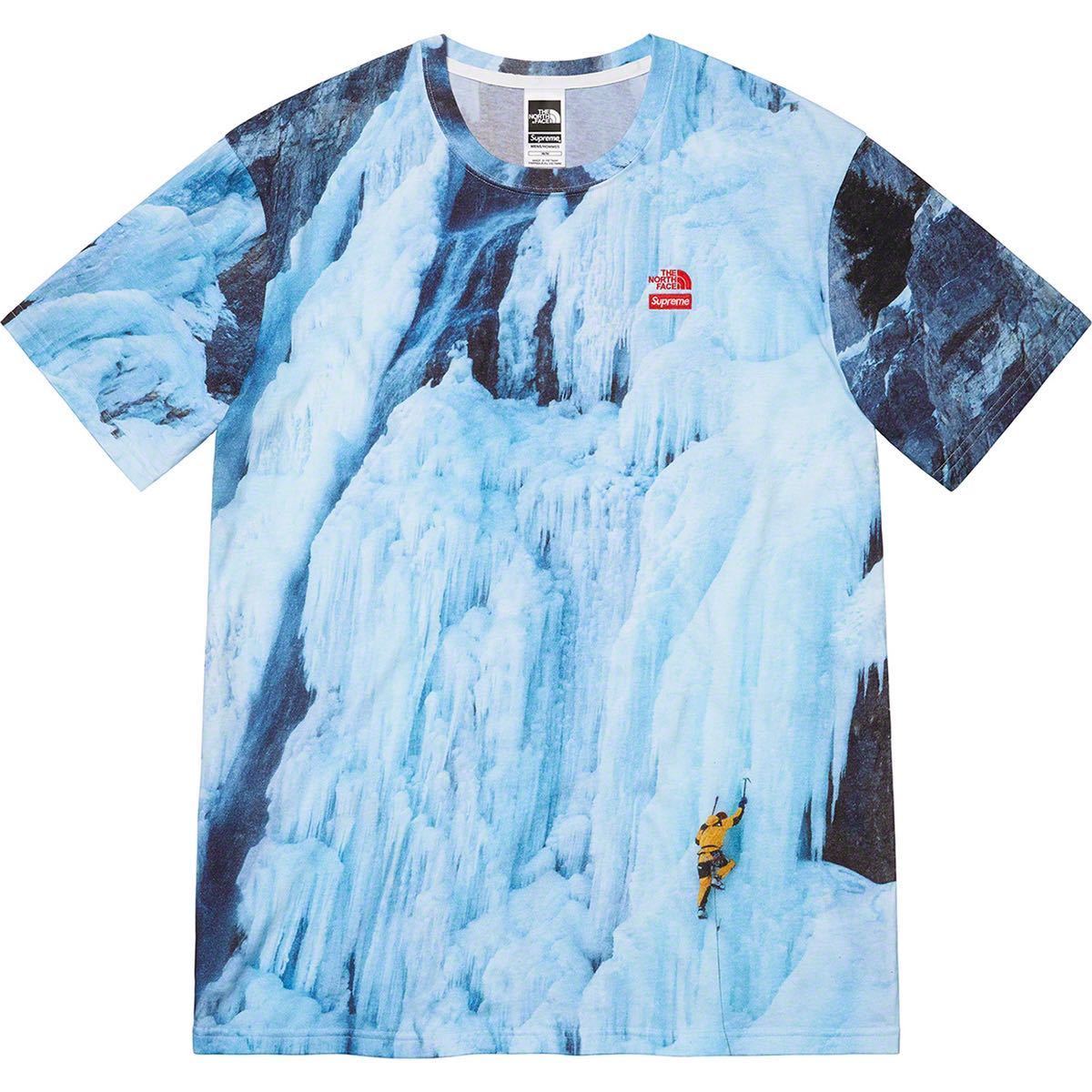 L ☆ supreme x the north face ice climb tee シュプリーム ノース 
