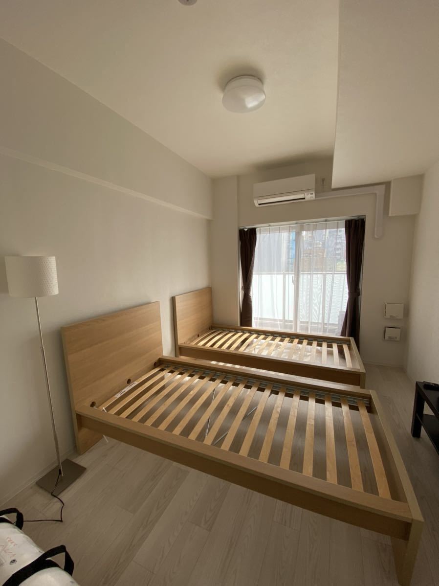 ☆新品未使用☆IKEA MALM☆イケアマルム☆シングルベッドフレーム1台