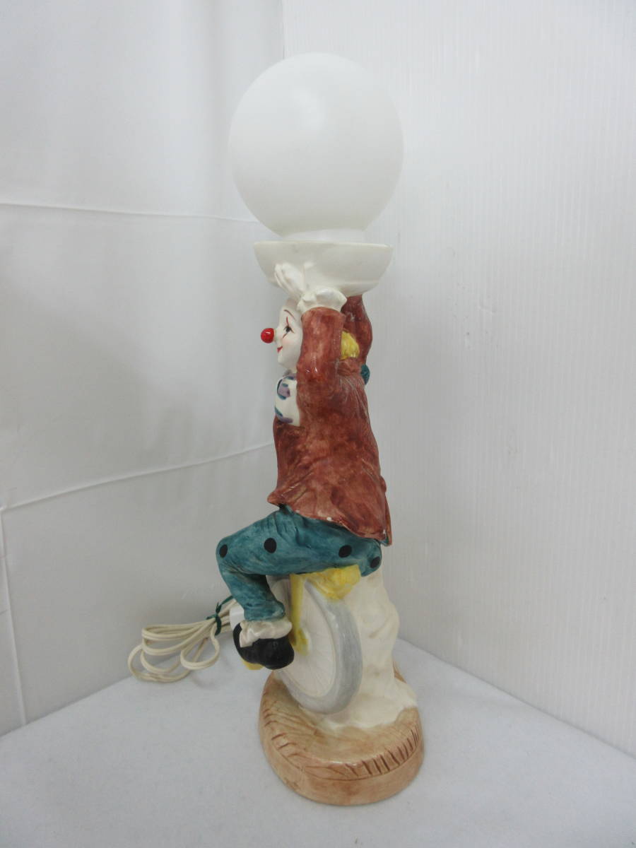 TK(店)-433】CK Bel Art COLLECTION ピエロランプ 一輪車 陶器製 置物  