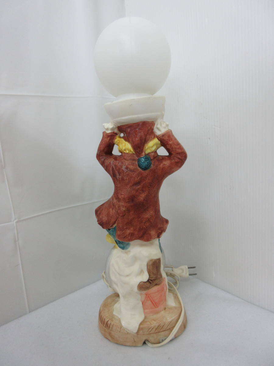 TK(店)-433】CK Bel Art COLLECTION ピエロランプ 一輪車 陶器製 置物  
