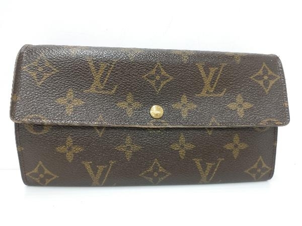 ルイヴィトン Louis Vuitton 三つ折財布 モノグラム Wホック 財布 中古