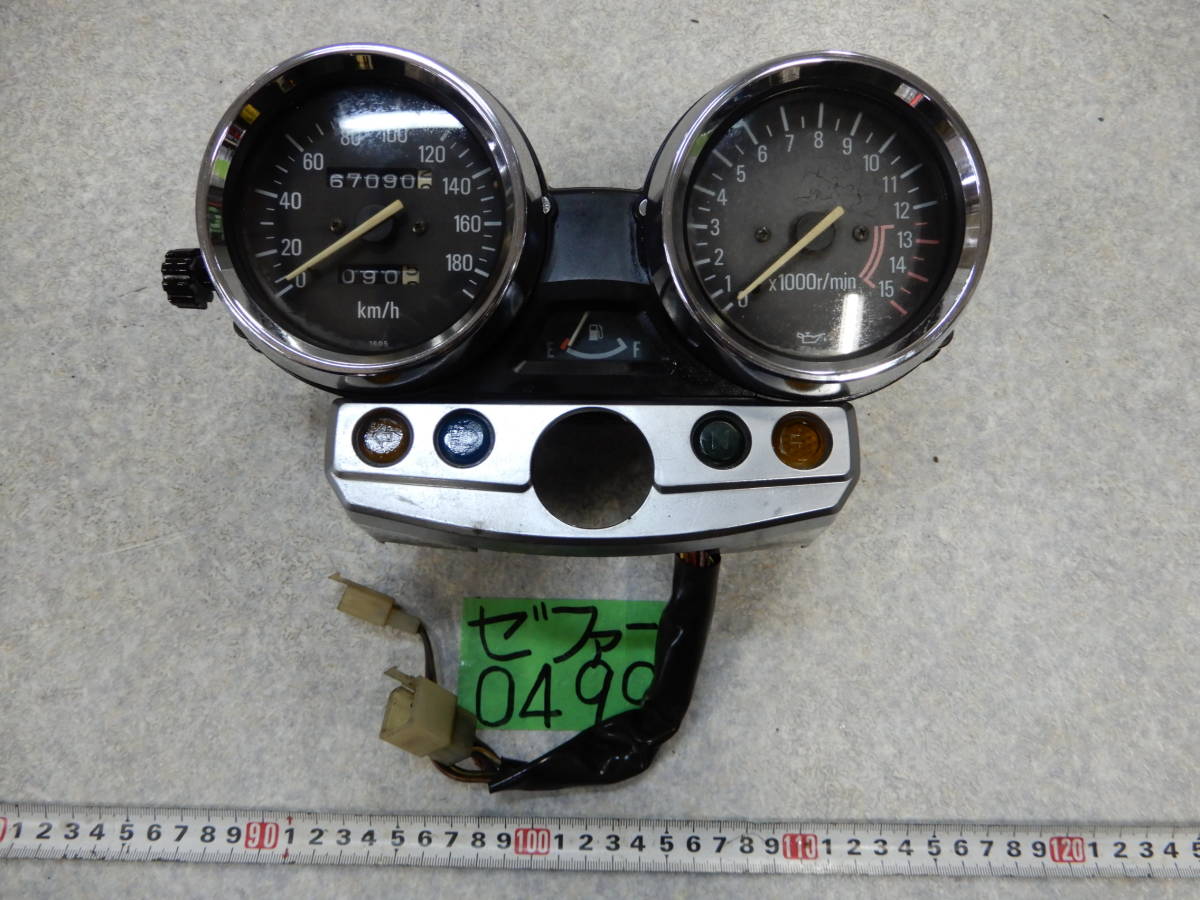 0499 ZR400C ゼファー400 メーター スピードメーター タコメーター 100