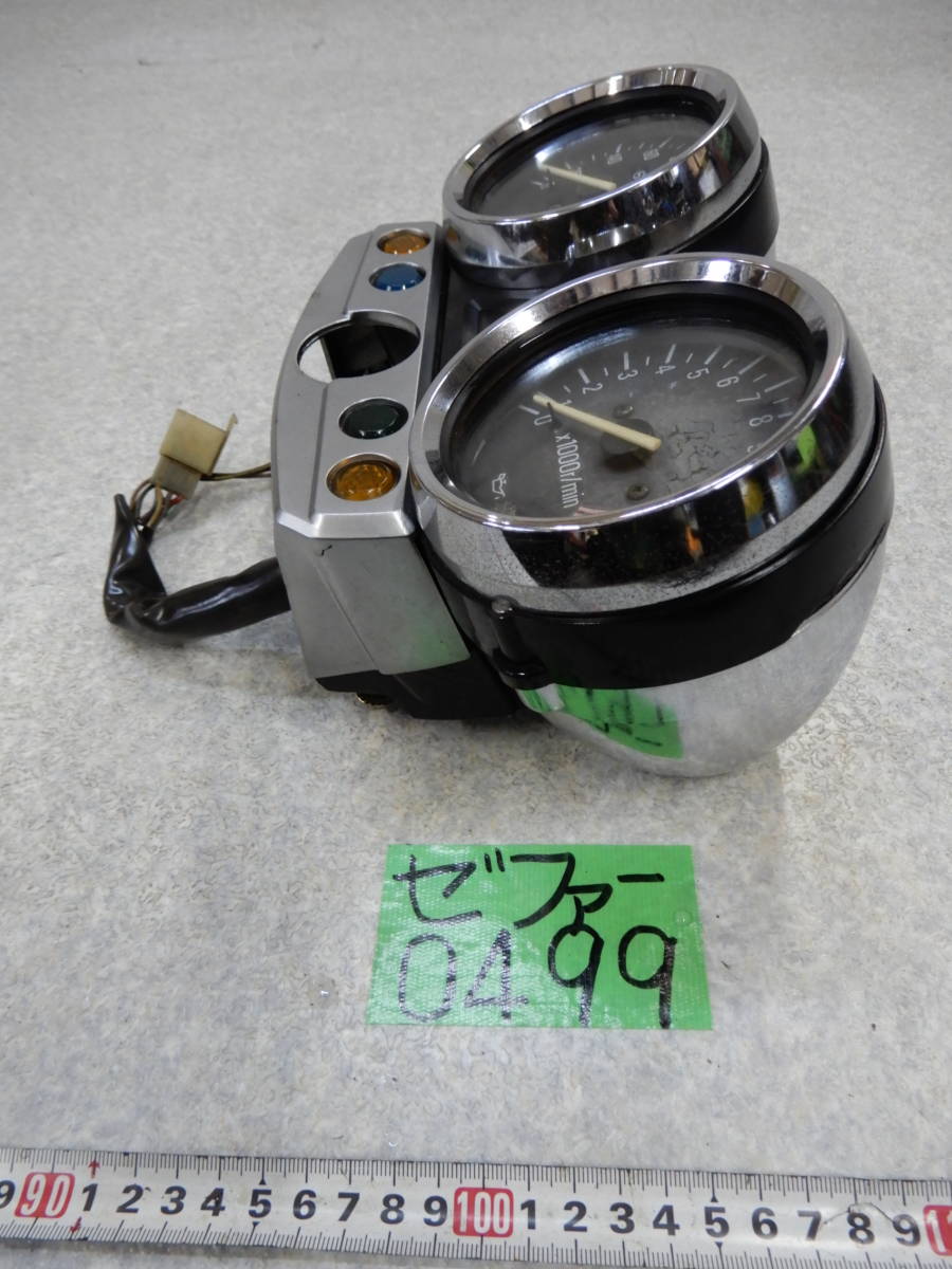 0499 ZR400C ゼファー400 メーター スピードメーター タコメーター 100