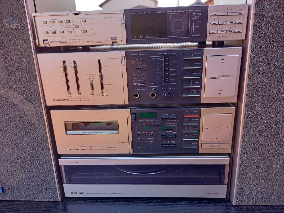 パイオニア PIONEER A-X7 F-X9 - システムコンポ レコード CA-X7 CT-X9