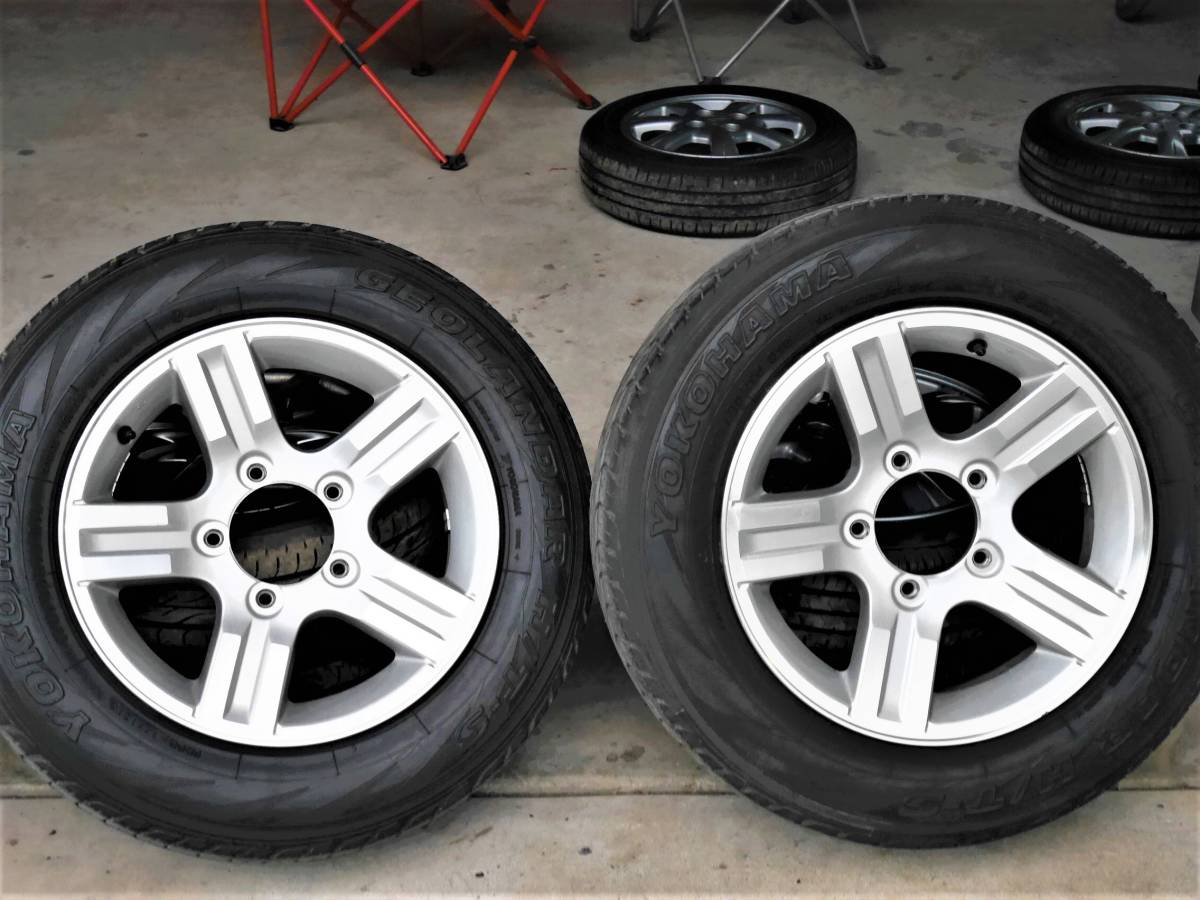 美品 スズキ ジムニー JB23 16インチ 5.5J +22 PCD 139.7 5H 5穴 ハブ 