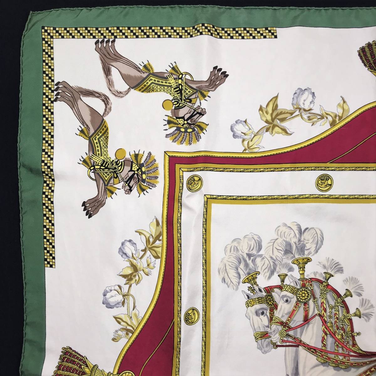 HERMES エルメス HARNAIS FRANCAIS PREMIER EMPIRE Carre90 馬車飾り