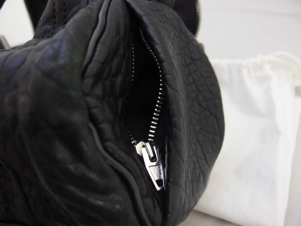 ALEXANDER WANG アレキサンダーワン スタッズ レザー ブラック ミニ