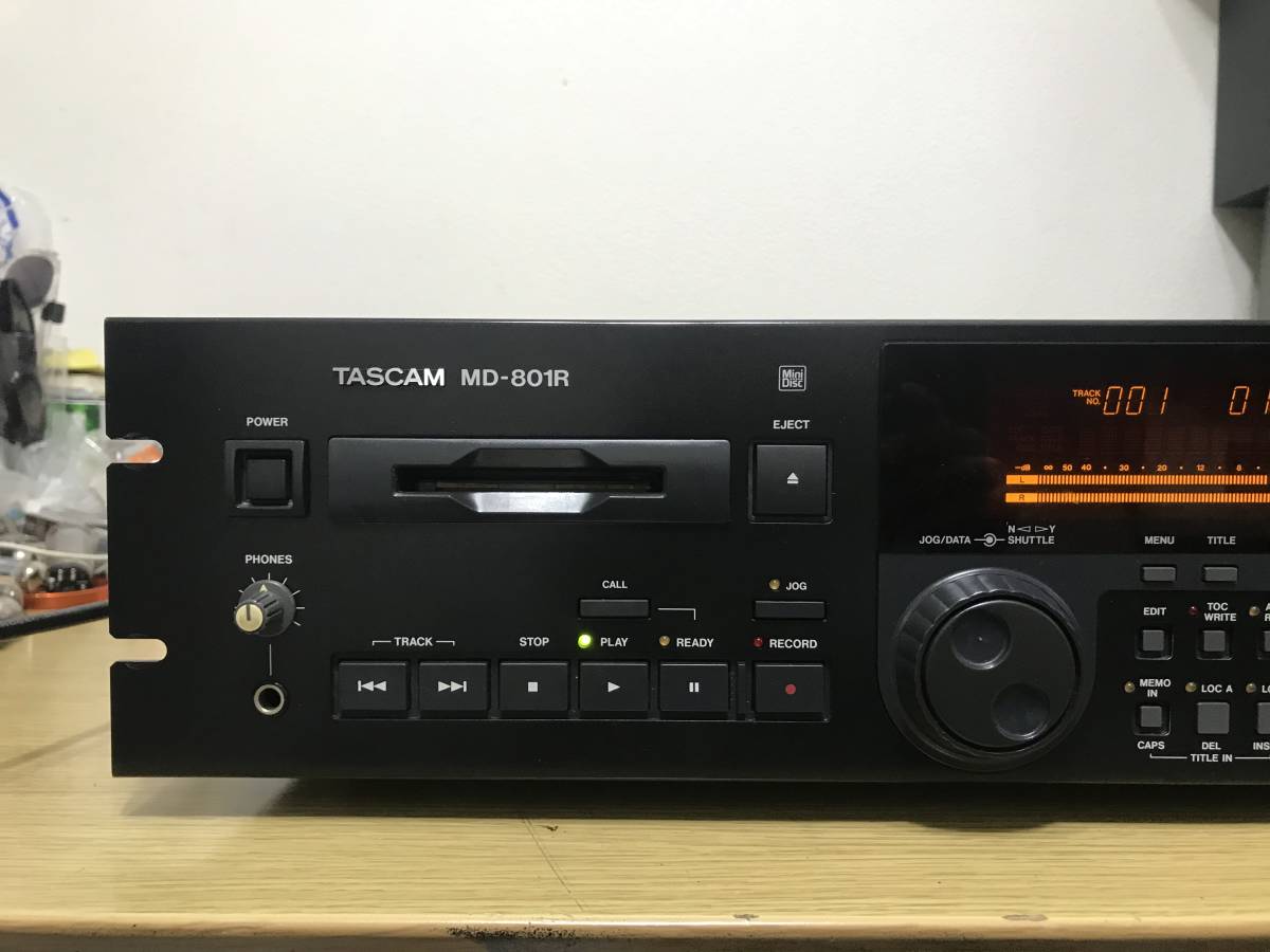 業務用MDデッキ TASCAM『MD-801R MK2』動作品 ☆TASCAM☆MD-801R 業務用 MDレコーダー タスカム☆動作確認済み MD-801R