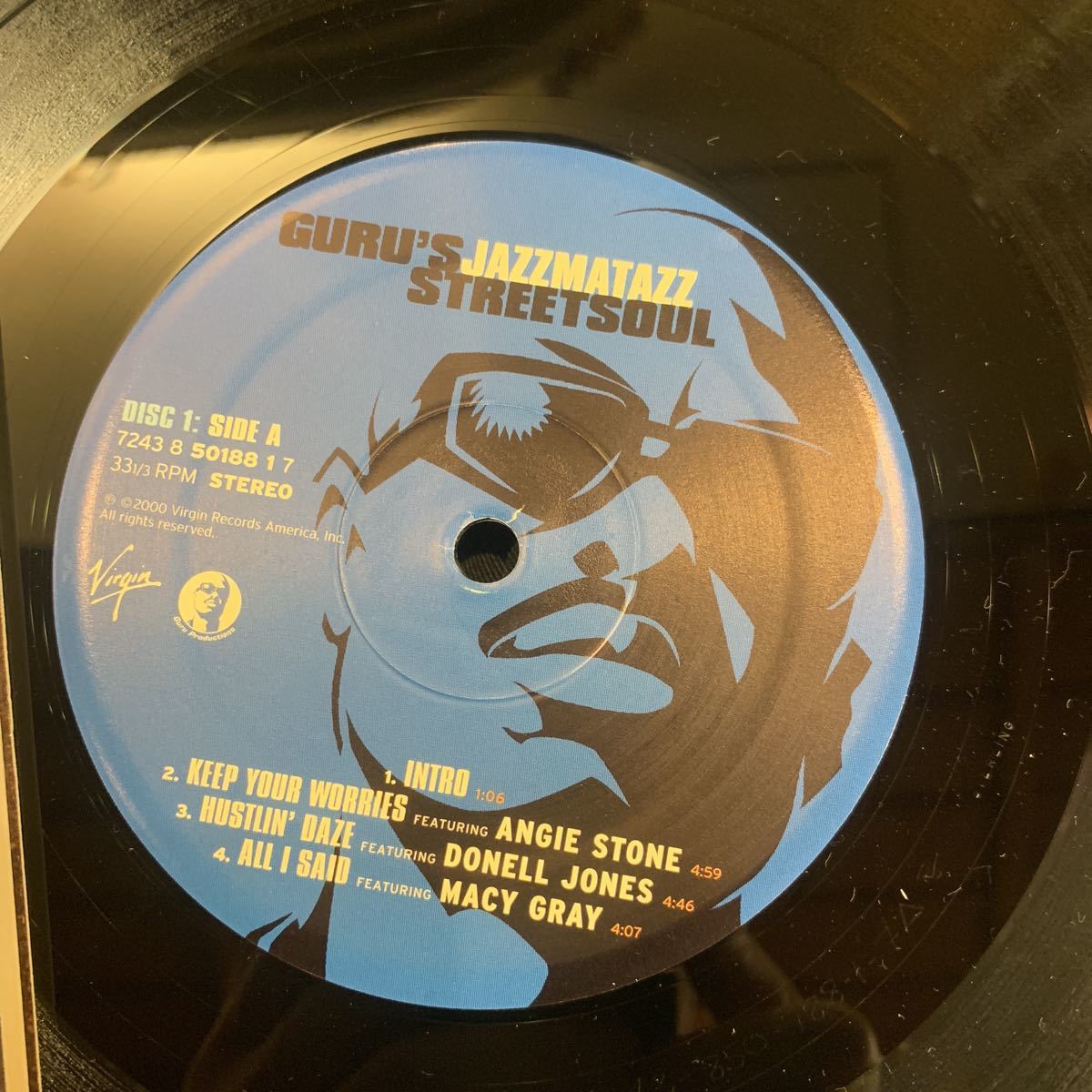 GURU'S JAZZMATAZZ STREET SOUL 中古レコード二枚組 Jazzmatazz Guru's
