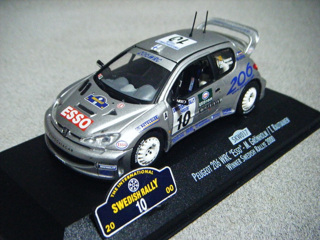 Vitesse Skid 1/43 – Peugeot 206 WRC Ypres Westhoek Rallye 2000 – état Impeccable Avec Boîte