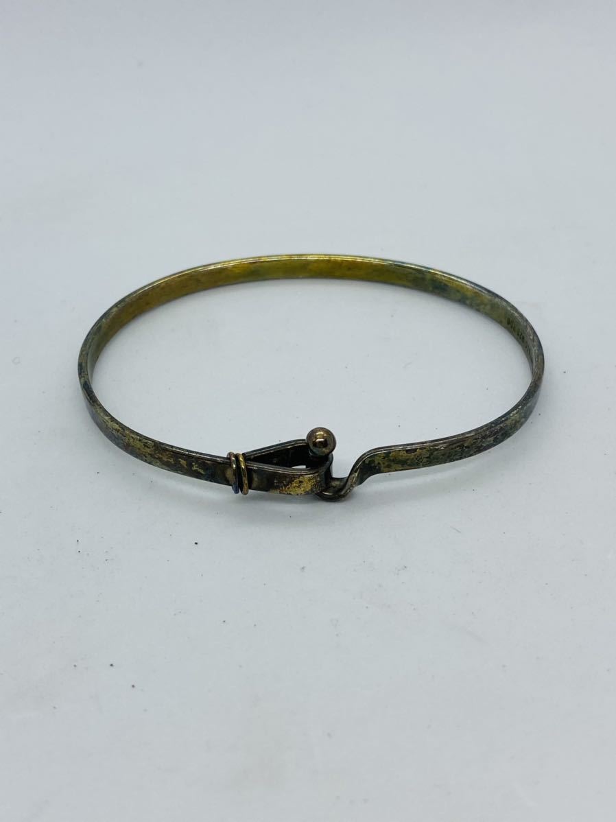 Tiffany u0026 Co.バングルSV925750コンビフック ゴールドシルバー