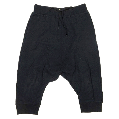 メルシーボークー ウエストゴム ハーフサルエルパンツ グレー 