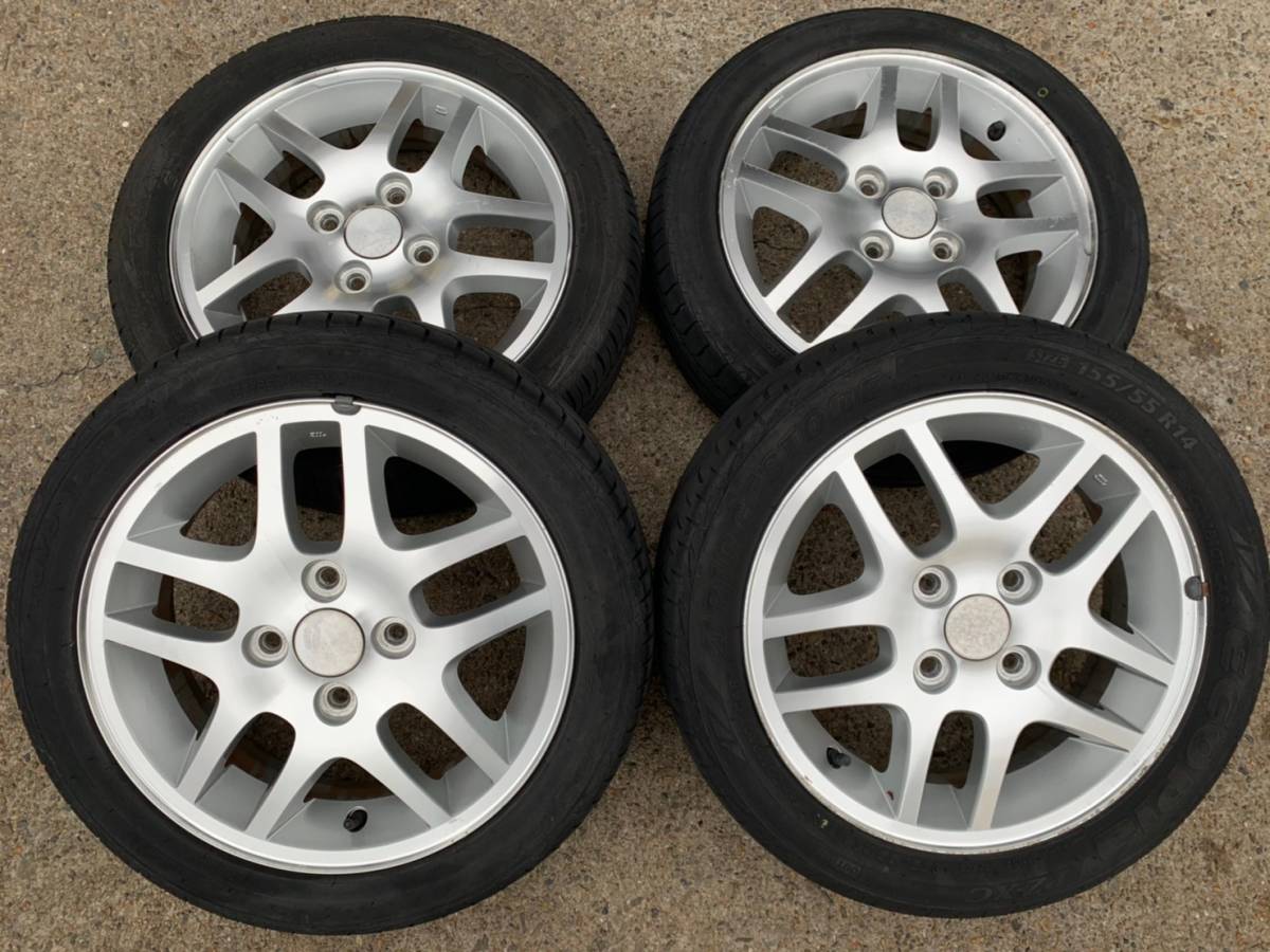 【得価，豊富な】 4穴 溝あり スズキ純正 ブリヂストン TOYO 155/55R14 4本 041309t(ラジアルタイヤ)｜売買されたオークション情報、yahooの商品情報をアーカイブ公開 - オークファン 4穴