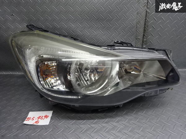 スバル 純正 GJ2 GJ3 GJ6 GJ7 インプレッサ 前期 ハロゲン ヘッドライト ヘッドランプ 右 運転席側 STANLEY P9931 割れ無し 即納 棚19-3