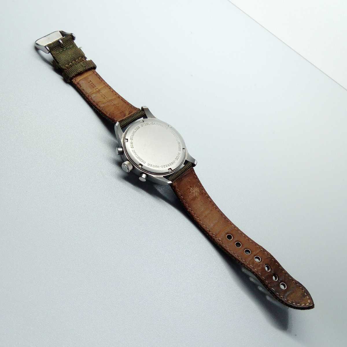 稼働品】HAMILTON ハミルトン KHAKI カーキオフィサー H685820 メンズ 