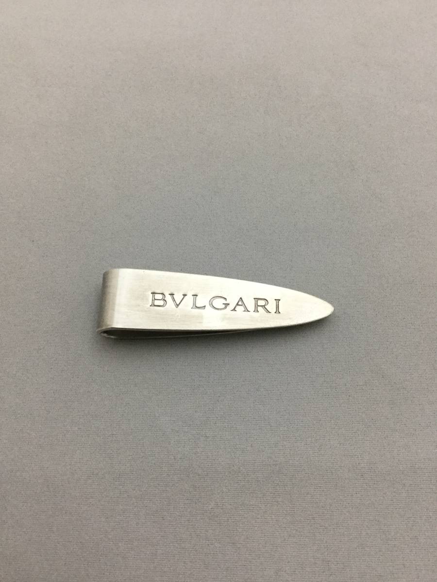 BVLGARI ブルガリ ロゴ マネークリップ シルバー 925【B174399】 ふ