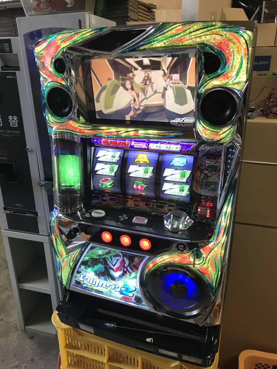 エウレカセブン2 本体 コイン不要機付 トランス付 パチスロ実機 交響