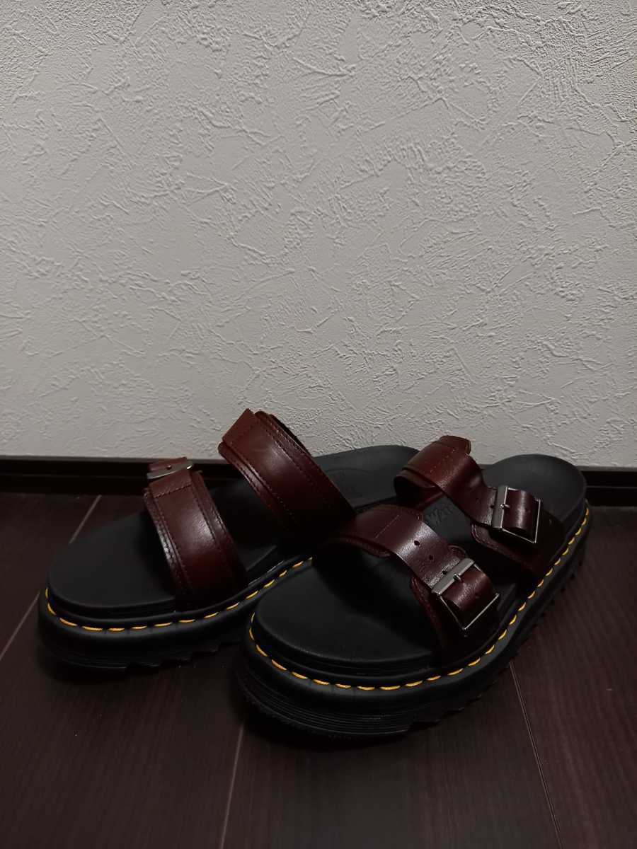 美品 Dr.Martens ドクターマーチン MYLES マイルス 茶レザーストラップ 