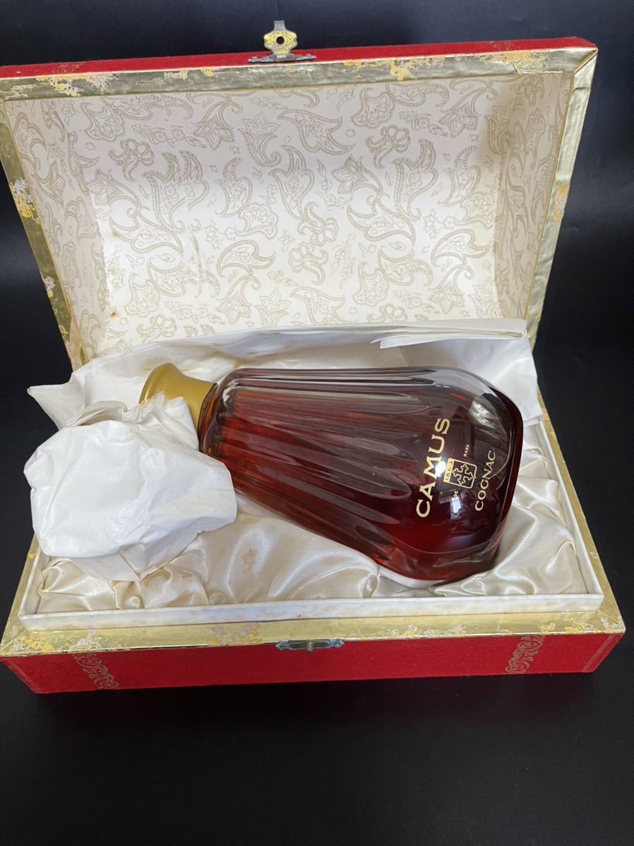 未開栓　CAMUS カミュ カラフェ バカラ　1863 古酒 未開栓 カミュ カラフェ バカラボトル コニャック 1863 箱・替栓