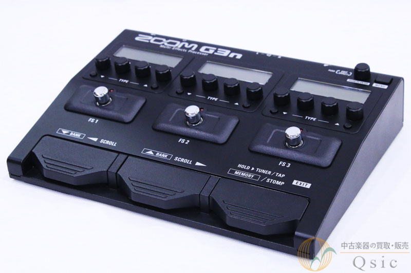 [超美品] ZOOM G3n 合計70種以上のエフェクトを搭載/多彩なフットスイッチで操作性抜群 [PH882]