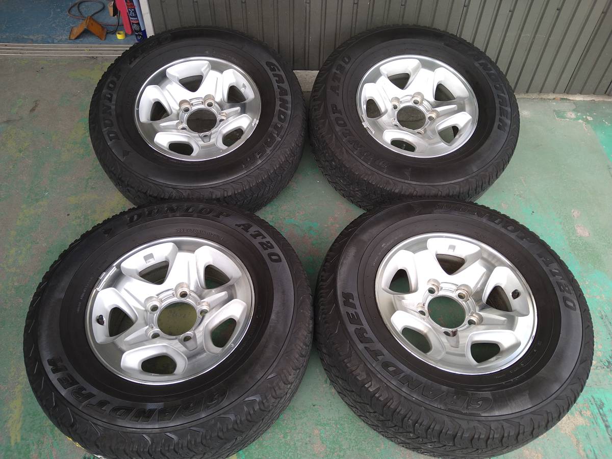 ●トヨタ純正ランクル ランドクルーザー70 16インチ 7JJ アルミホイール 265/70R16 GRJ76 再販手渡し歓迎!!