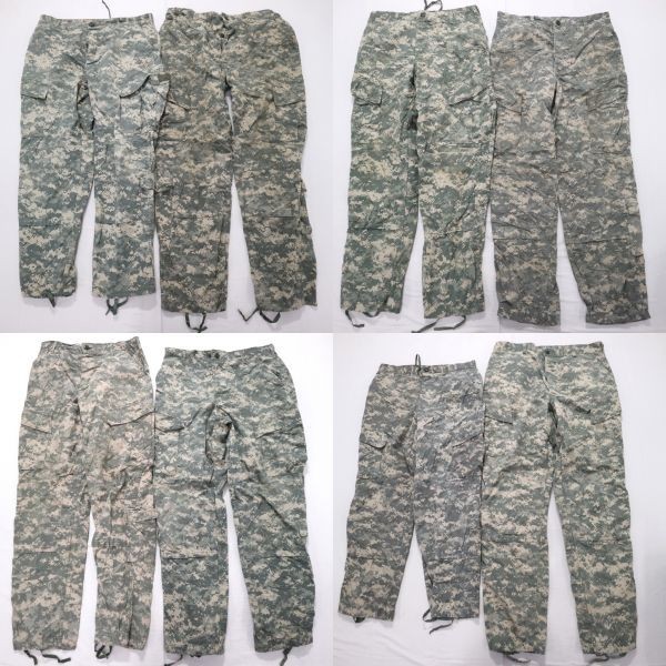 ◎米軍実物 ミリタリー カーゴパンツ デジタルカモ UCP set 空軍 (M/L) 8枚セット まとめ売り USA古着卸 1円スタート 最落なし MC8144