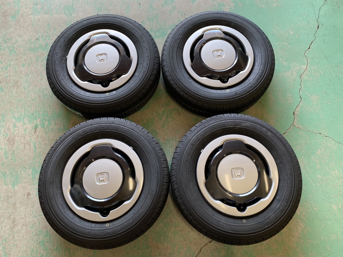 100%新品，低価 2021年製 タイヤ TOYO V-02e 145/80R12 80/78N ホンダ N-VAN Nバン 12インチ 新車外しホイールSET バランス確認済 軽トラ バン HOTPIT(ラジアルタイヤ)｜売買されたオークション情報、yahooの商品情報をアー 4穴
