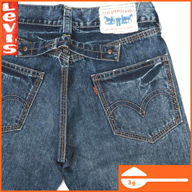 【人気セール，100%新品】 リーバイス503 W33 シンチバック ジーンズ Levi's メンズ デニムパンツ 布パッチ 鬼ひげ ダメージ加工 ジーパン Gパン P190 3g.(W33)｜売買されたオークション情報、yahooの商品情報をアーカイブ W33