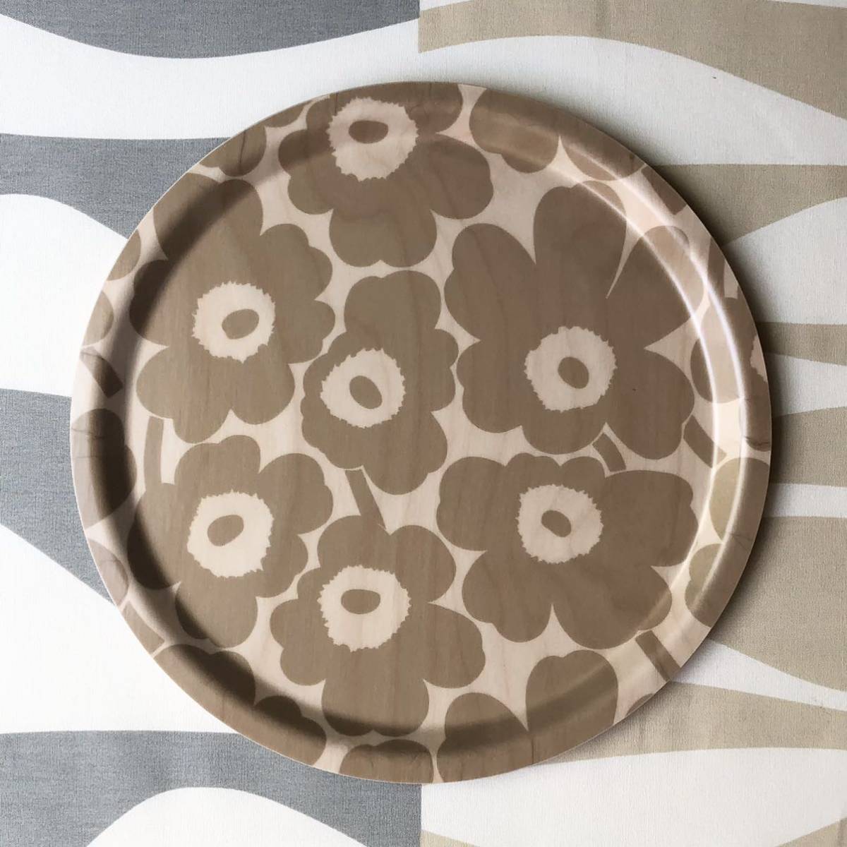 新品 marimekko PIENI UNIKKO ウニッコ トレイ ブラウン