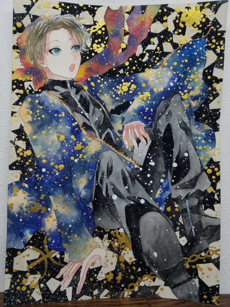 オリジナル 手描きイラスト 12星座シリーズ 男の子 青年 魚座 B5 手描きイラスト 売買されたオークション情報 Yahooの商品情報をアーカイブ公開 オークファン Aucfan Com